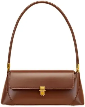 Trendy Women's Leather Shoulder Bag - Stylish French Underarm Handbag