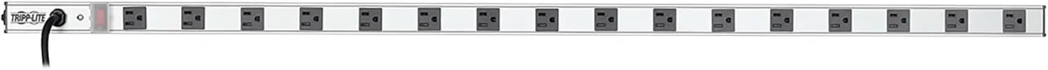 Tripp Lite 16 Outlet Bench & Cabinet Power Strip, 48 in. Length, 15ft Cord with 5-15P Plug, (PS4816) Black