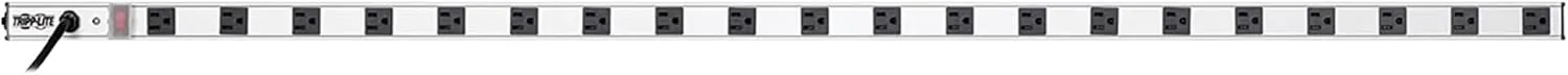 Tripp Lite 20 Outlet Bench & Cabinet Power Strip, 60 in. Length, 15ft Cord with 5-15P Plug, PS6020