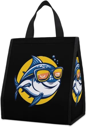 Tuna Logo Insulated Reusable Picnic Bag Foldable Grocery Bags Shopping Tote Bag Cooler Bag