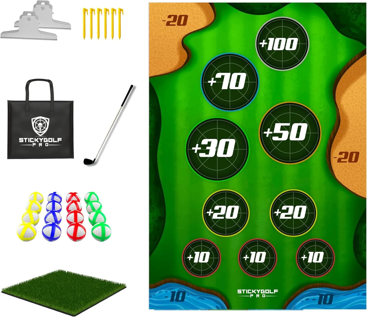 Ultimate Indoor & Outdoor Chipping Game | Fun Golf Game for All Skill Levels | Backyard Party Game | Great for Gift for Golfers