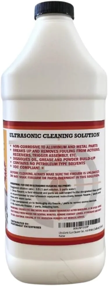 UltraSonic Gun Cleaner Solution for Gun Parts Cleaning, Concentrate