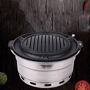 Upper Exhaust Carbon Oven Barbecue Commercial Carbon Stove Household Charcoal Roast Meat Grill Pan(Size:Type1)