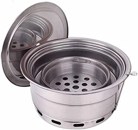 Upper Exhaust Carbon Oven Barbecue Commercial Carbon Stove Household Charcoal Roast Meat Grill Pan(Size:Type1)