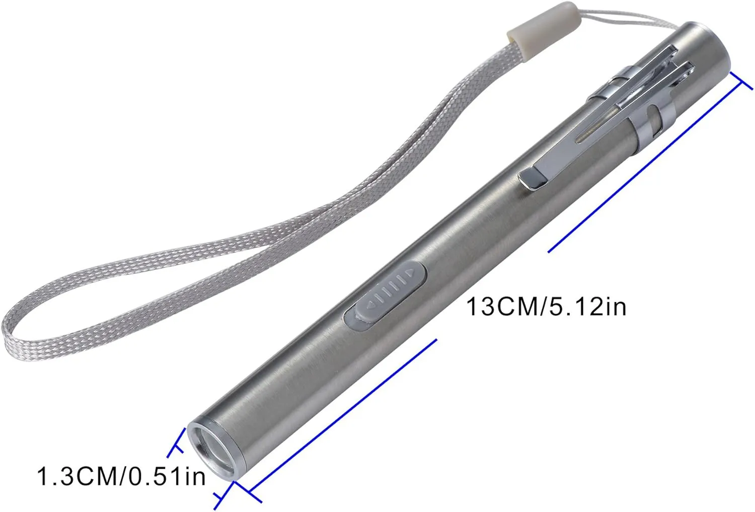 USB Rechargeable Mini LED Flashlight,High Lumen Pen Light Mini Pocket Torch for Home and Outdoor Activities (2 Pack)