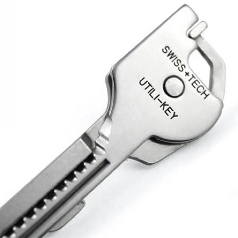 Utili-Key 6 in 1 Key Ring Chain Multi-tool Pocket Knife Screwdriver Swiss Tech