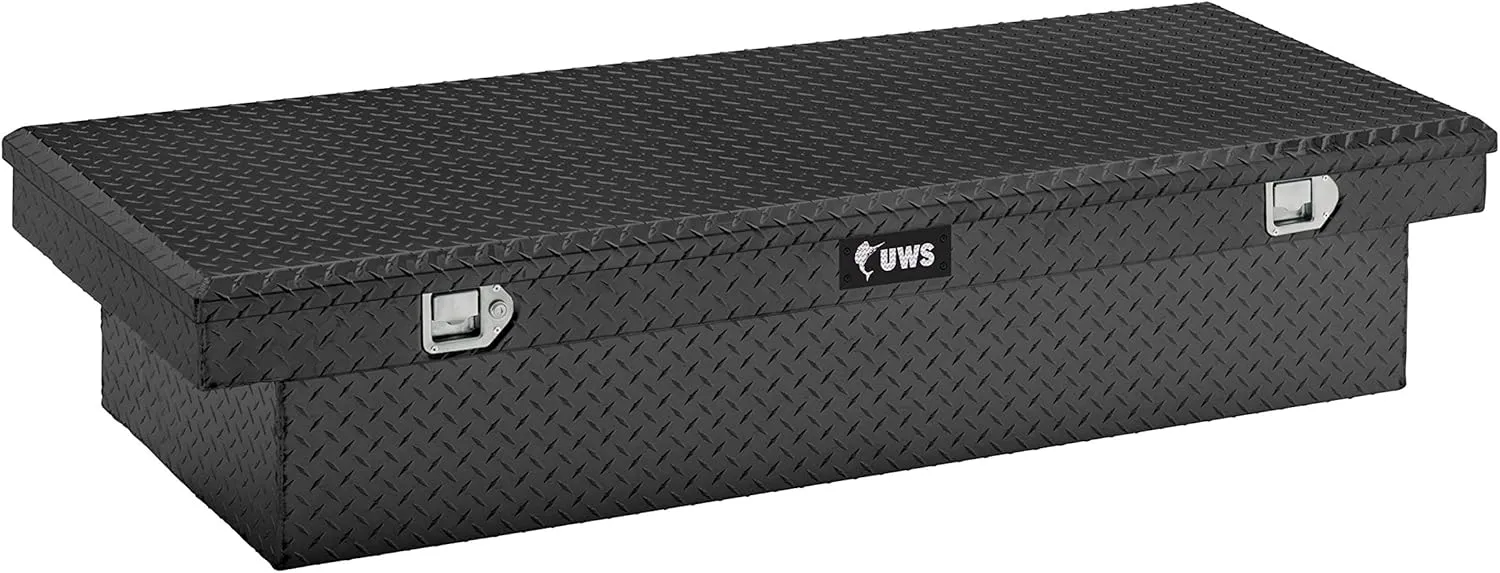 UWS TBS-69-LBTA-BLK Gloss Black Aluminum 69" Extra-Wide Crossover Truck Tool Box