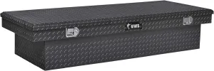 UWS TBS-72-LBTA-BLK Gloss Black Aluminum 72" Extra-Wide Crossover Truck Tool Box