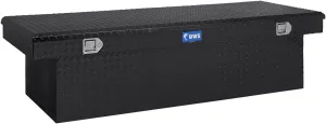 UWS TBSD-69-LBTA-BLK Black 69" Single Lid Extra Wide Deep Crossover Tool Box with Beveled Insulated Lid