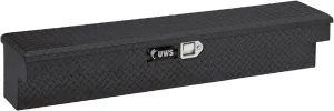 UWS TBSM-36-BLK Black 36" Single Lid Side Mount Tool Box with 2 Padded Handles