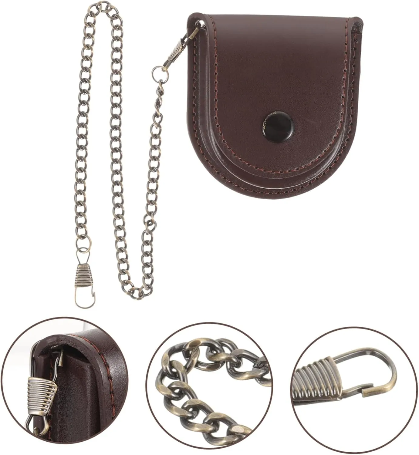 VALICLUD 3pcs Vintage Pocket Watch Pouch Watch Storage Case Pocket Case Chains Portable Pouch