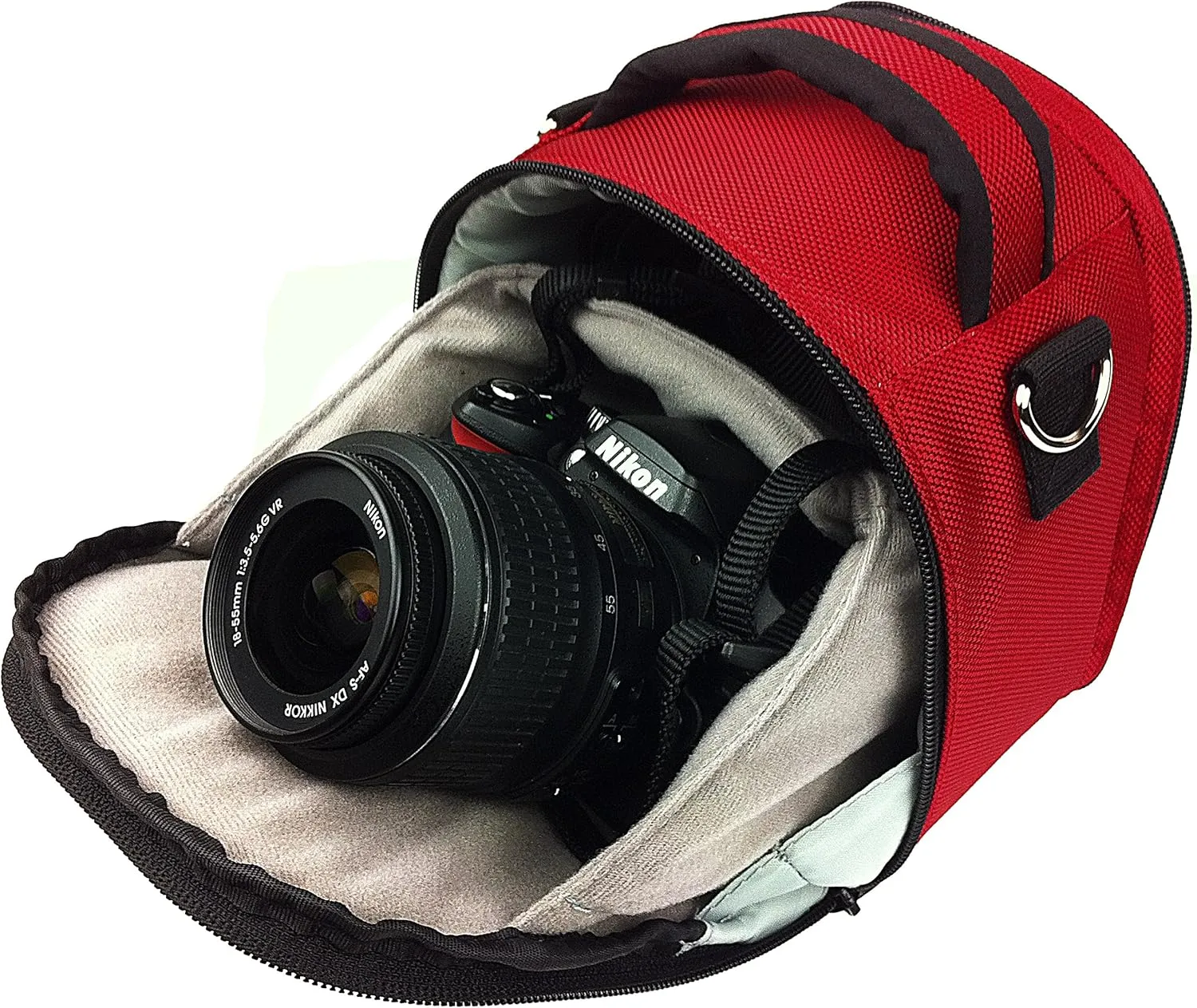 Vangoddy Laurel Fire Red Carrying Case Bag for Leica SL-System, M-System, Q, APS-C System, X, Compact