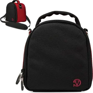 Vangoddy Laurel Fire Red Carrying Case Bag for Leica SL-System, M-System, Q, APS-C System, X, Compact