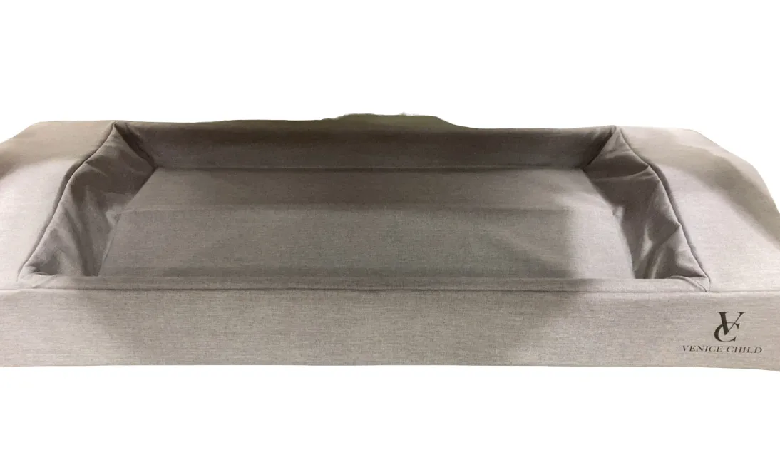 Venice Child California Dreaming Portable Bedside Bassinet, Grey/Wood