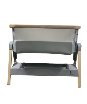 Venice Child California Dreaming Portable Bedside Bassinet, Grey/Wood