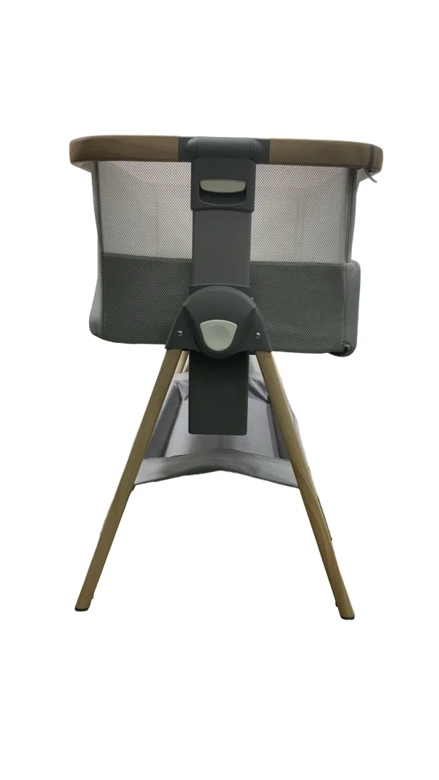 Venice Child California Dreaming Portable Bedside Bassinet, Grey/Wood