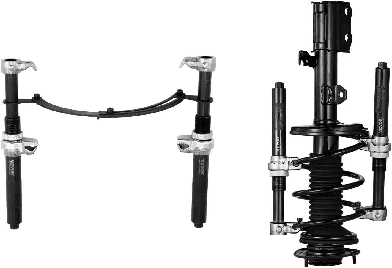 VEVOR Coil Spring Compressor Tool, 2 pcs Heavy Duty Macpherson Strut Spring Compressor Set, 2646 lbs Strut Spring Compressor with Safety Bracket and Carrying Case, for Car Truck ATV UTV