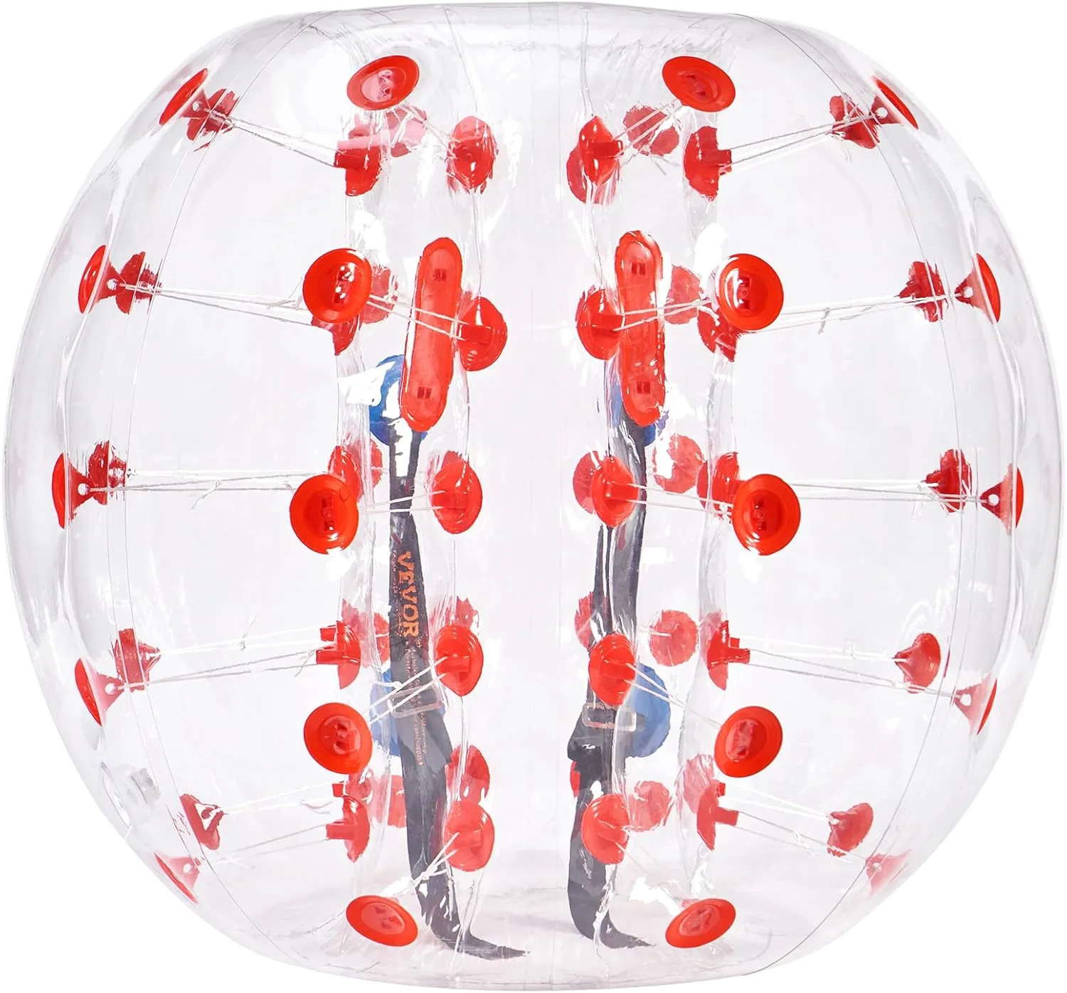 VEVOR Inflatable Bumper Ball, 4FT/5FT Body Sumo Zorb Balls for Teen, 0.8mm Thick PVC Human Hamster Bubble Balls for Outdoor Team Gaming Play, Bumper Bopper Toys for Garden, Yard, Park
