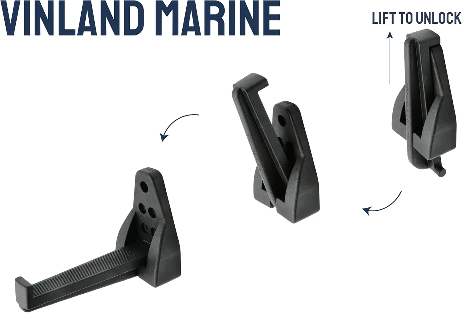 Vinland Marine Nylon Black Folding Mast Step 310 lbs. Max Capacity, Sailboat mast Steps, Sailing, Rigging, Folding Truck Step, Boat Step, Multi-Purpose Step and Grab Handle