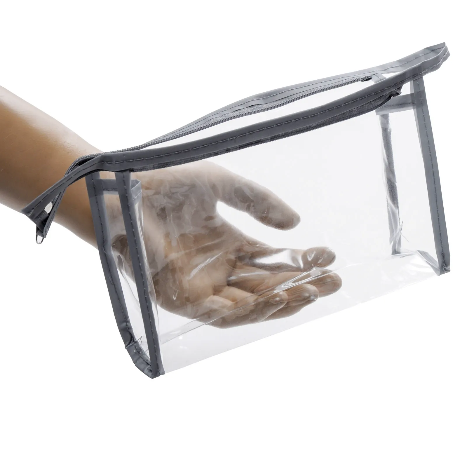 Vinyl Pouch Clear Zip 8x5 Each
