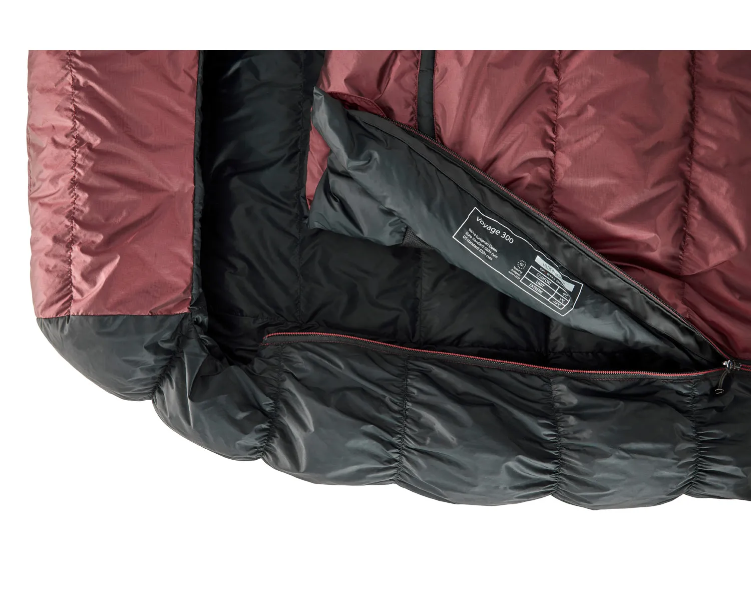 Voyage 300 Sleeping Bag - Right Zip | Ribbon Red