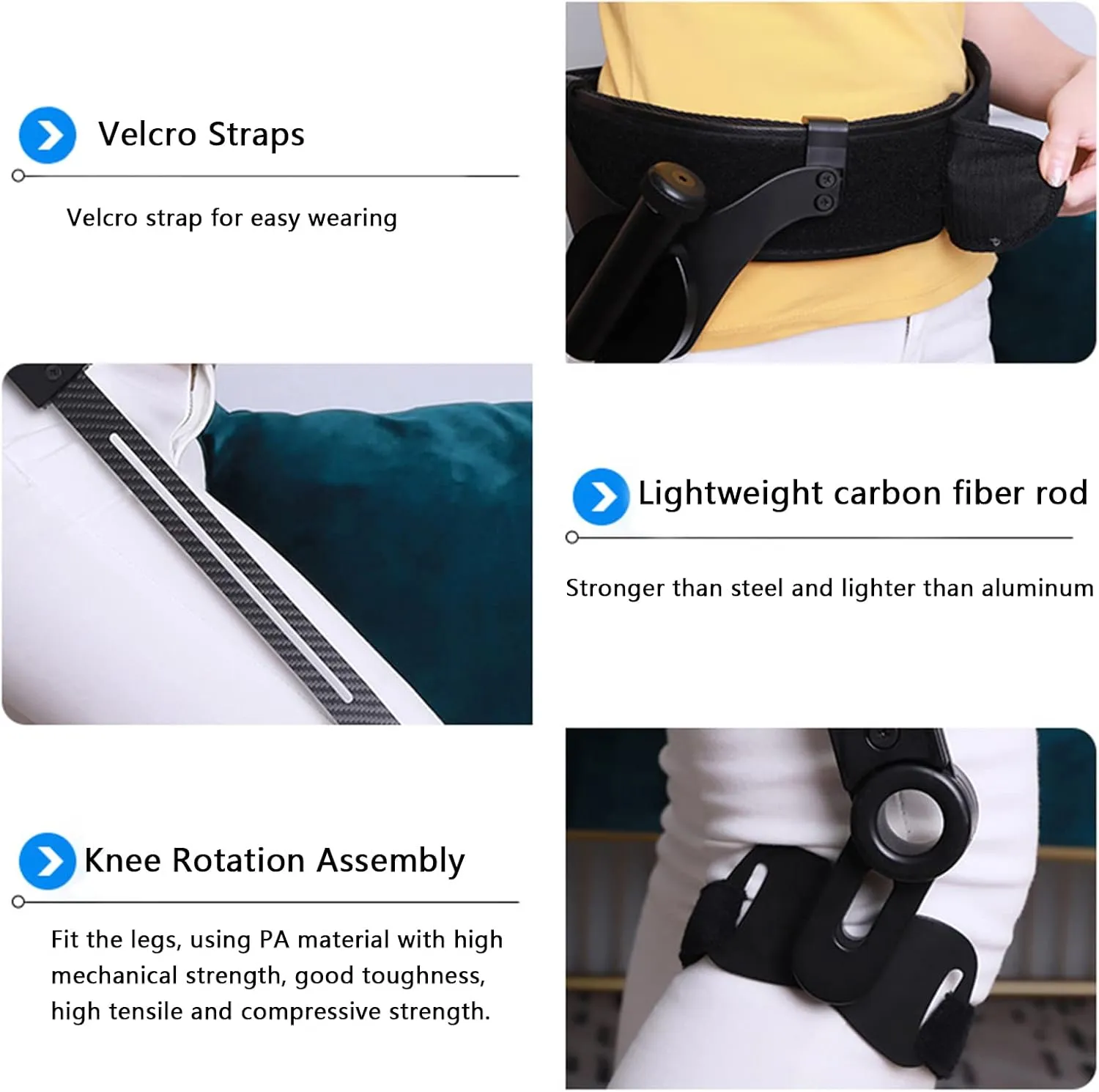 Walking Aids for Disabled People,Bionic Body Power Walking Aids – Lightweight Mobility Walking Aid for Elderly(Right,L)