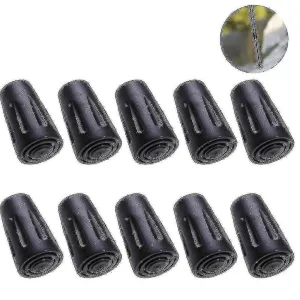 Walking Pole Rubber Tips - 10 Pack Trekking Pole Tip Protectors