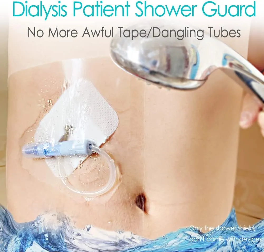 Waterproof Shower Protector Bandage 12x16 inch for Large Port Surgery Incisions Guard Tattoo Second Skin Healing Aftercare Cover Bath Patch Transparent Film Clear Adhesive Wounds Dressing (Pack of 14)