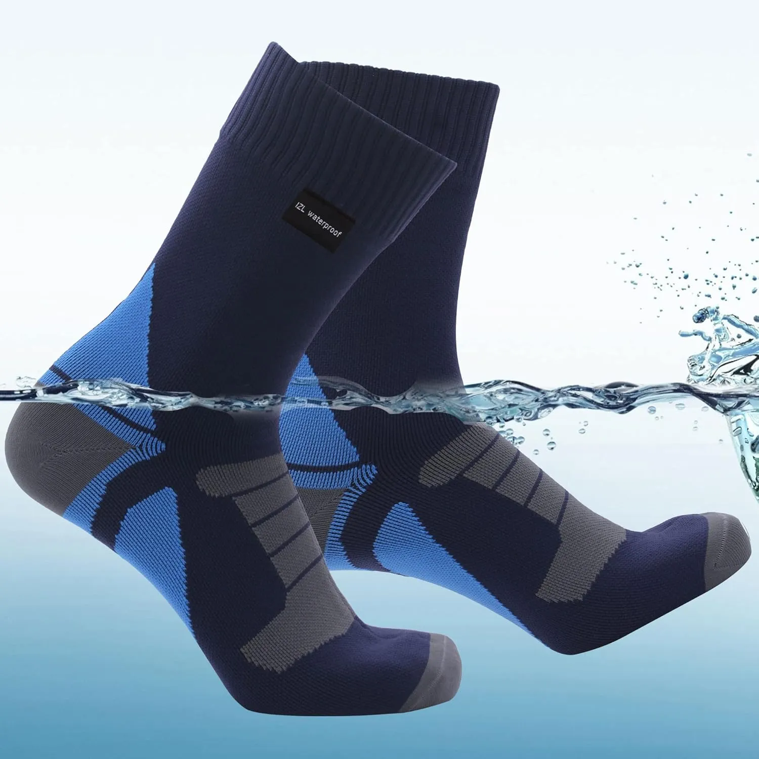 Waterproof Socks for Men Women, Outdoor Sports Breathable Waterproof Socks for Hiking Camping Wading Trekking