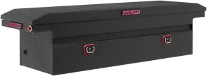 Weather Guard Saddle Truck Tool Box Aluminum Full Low Profile Textured Matte Black 10.2 Cu Ft