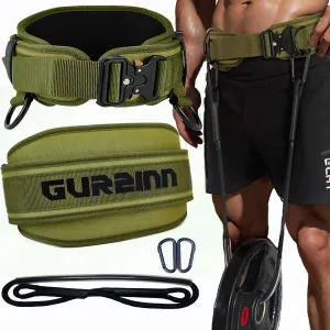Weight Lifting Belt with Quick Lock & 39.37" Dip Rope | 2-in-1 Dip Belt for Squat, Pull Up, Deadlift | Heavy Duty 400 LBS Gym Belt for Men & Women