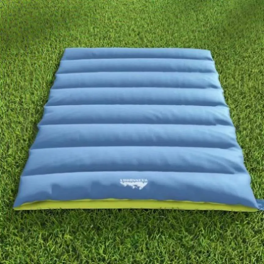 Weisshorn Sleeping Bag Double Bags Thermal Camping Hiking Tent Grey -5&deg;C SB-C-Q-220-GR