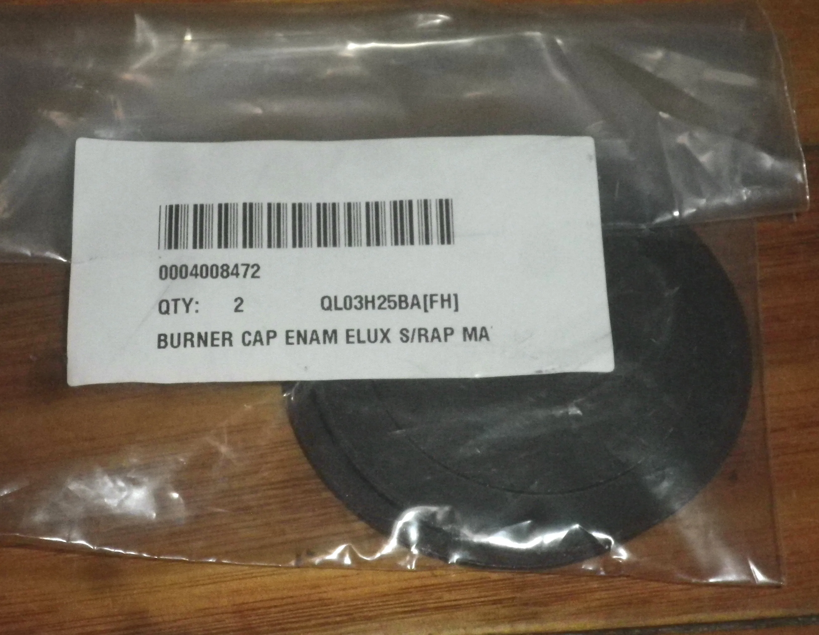 Westinghouse, Chef Gas Stove Medium Matt Black Burner Cap - Part No. 0004008472