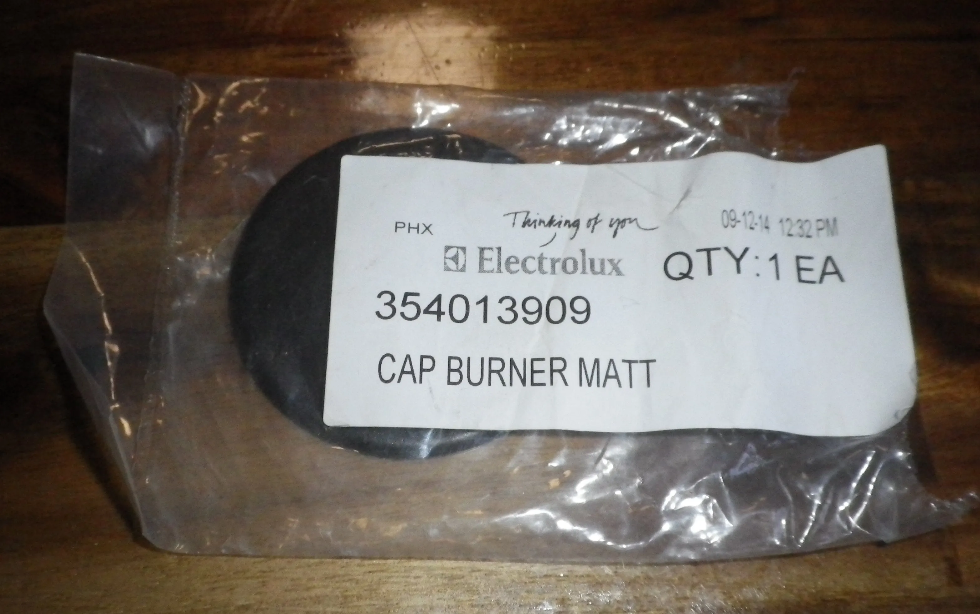 Westinghouse, Chef Gas Stove Small Matt Black 55mm Burner Cap - Part # 4055564209