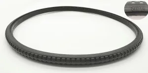 wheelchair rear wheel replacement Tire,24" x 1 1/4" Universal non-slip Tire,Toothed tread, Urethane Foam, Non-slip tread, increase grip,Free Zip Ties, (1Ea Black)