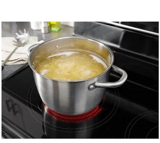 Whirlpool YWGE745C0FS - Electric Range, 30 inch Exterior Width, Self Clean, Convection, 5 Burners, 6.7 cu. ft. Capacity, 2 Ovens, Stainless Steel colour True European Convection