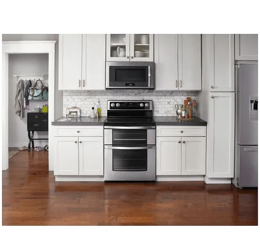 Whirlpool YWGE745C0FS - Electric Range, 30 inch Exterior Width, Self Clean, Convection, 5 Burners, 6.7 cu. ft. Capacity, 2 Ovens, Stainless Steel colour True European Convection