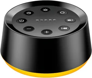 White Noise Machine with 30 Soothing Sounds 12 Colors Night Light Sound Machine for Adults Baby Kids Sleep Machines 36 Volume Levels Memory Function 5 Timers for Home Office Travel