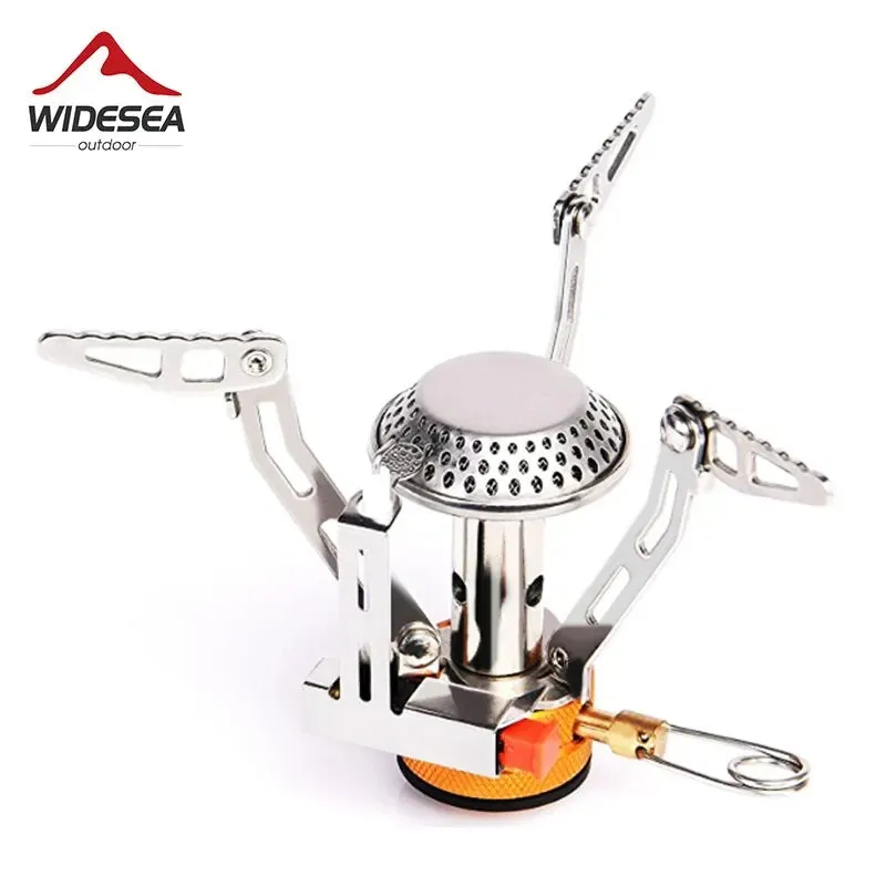 WIDESEA Foldable One-Piece Gas Stove – Portable Butane Camping Burner