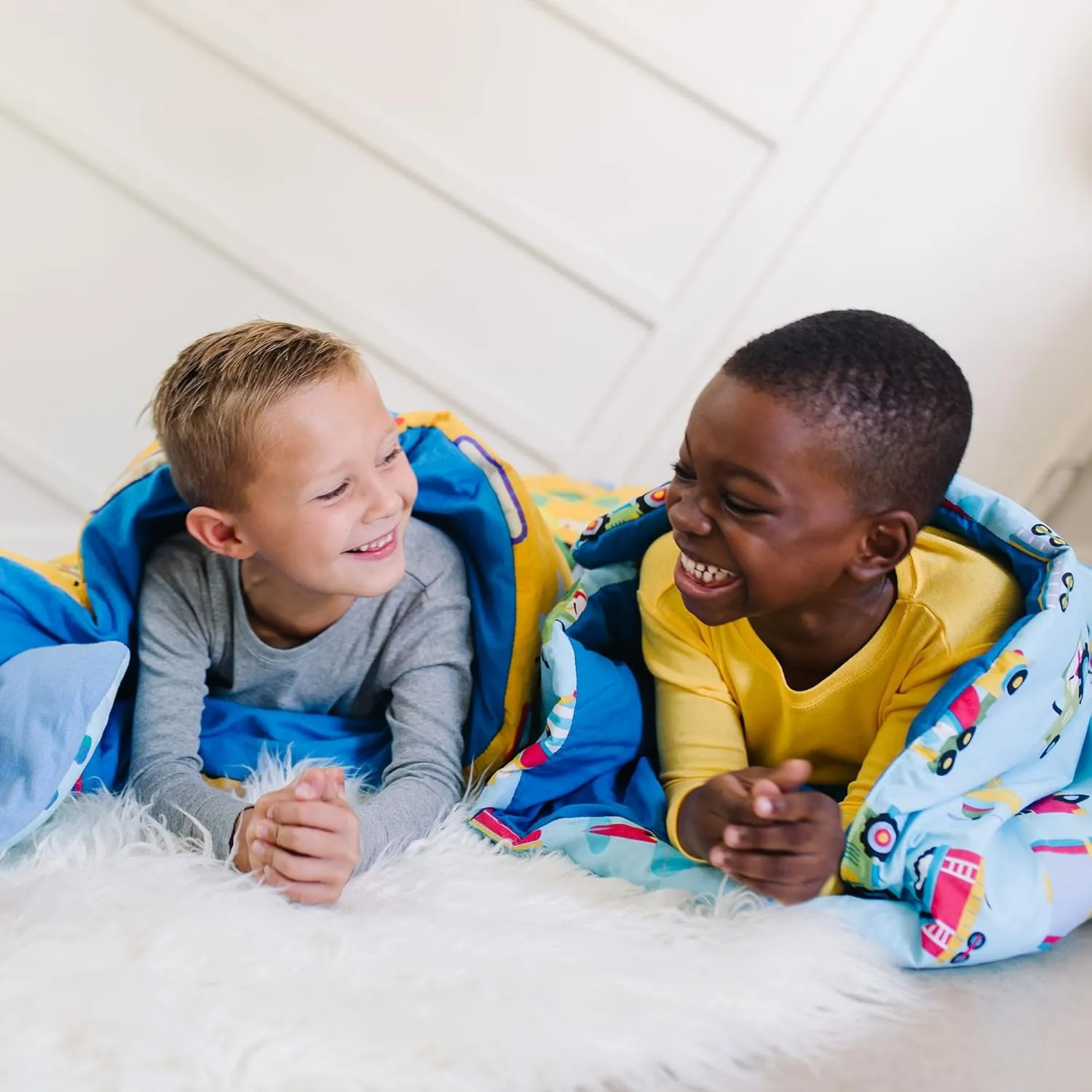 Wildkin Kids Sleeping Bag – Roll-Up Design with Storage Bag for School, Travel & Camping - Heroes