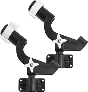 Wise 6039 Twin Pack Rod Tenders with 2 Side Mount Brackets, Black