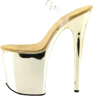 Women's 8-Inch Exotic Sandals - 20cm Thin Heels for Pole Dance & Catwalk