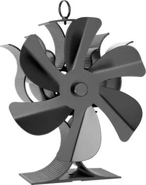 Wood Stove Fan Heat Powered | Non Electric Heat Activated Fan for Wood Burning Stove/Log Burner | Thermoelectric Fireplace Fan| W/wood Stove Accecories