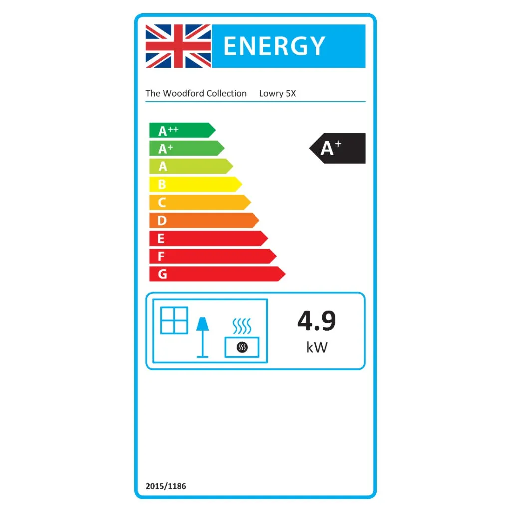 Woodford Lowry 5X Wood Burning / Multifuel Ecodesign Stove| Log Burner