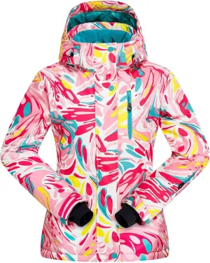 WOWULOVELY Girls Boy's Winter Ski Jackets Waterproof Kids Snowboarding Jacket Snow Coat Thicken Warm Hooded Ski Jacket