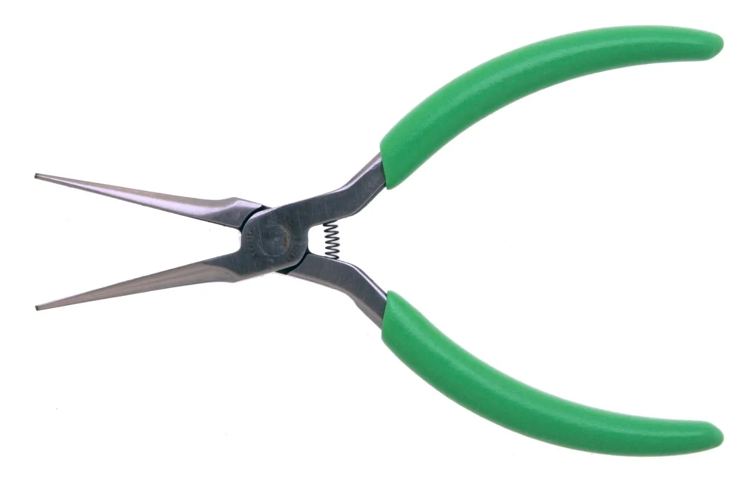 Xcelite LN775512G Slim Line Long Needle Nose Smooth Plier with Green Cushion Grip, 5-1/2" Length, 1-3/4" Jaw Length