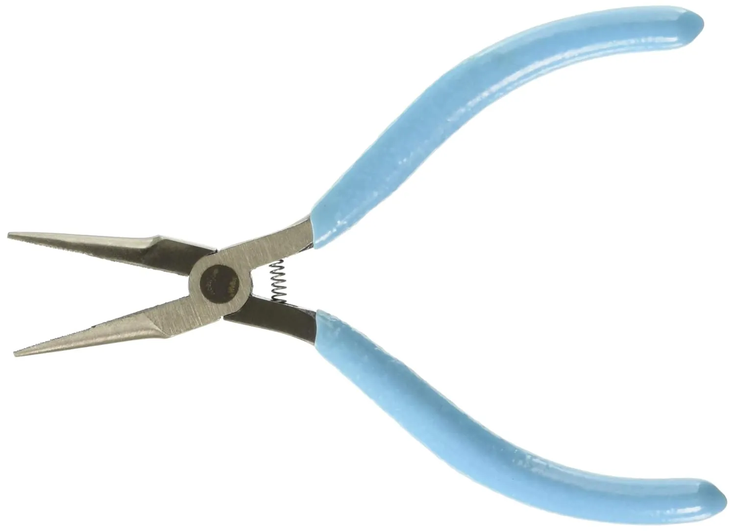 Xcelite NN542 Fine Point Needle Nose Pliers with Blue Cushion Grip, Serrated Jaw, 1-3/16" Jaw Length