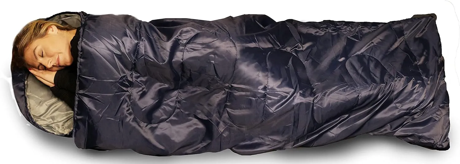 Yacht & Smith 1 Pack Camping Lightweight Sleeping Bag – 3 Season Warm & Cool Weather – Outdoor Gear, Adults and Kids, Hiking, Waterproof, Compact, Sleeping Bags Bulk Wholesale
