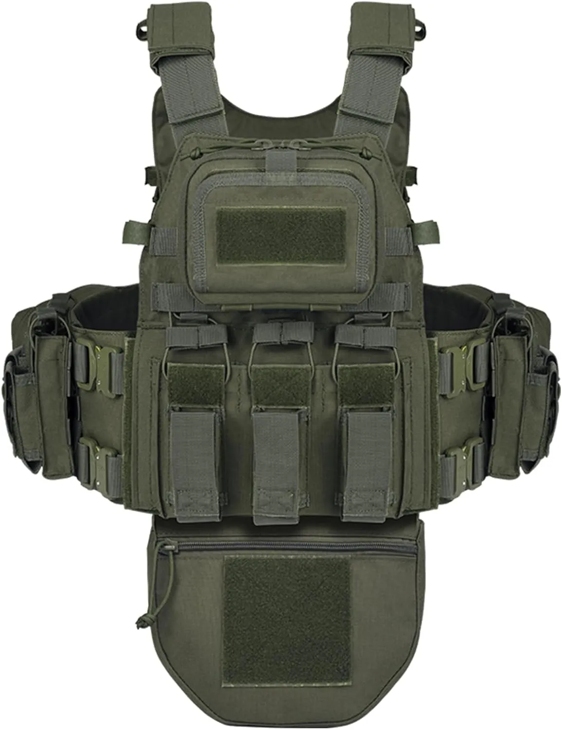 YAKEDA Tactical Training Vest with PALS System - Multi-Pocket Adjustable Straps Quick-Release Buckle for Hunting