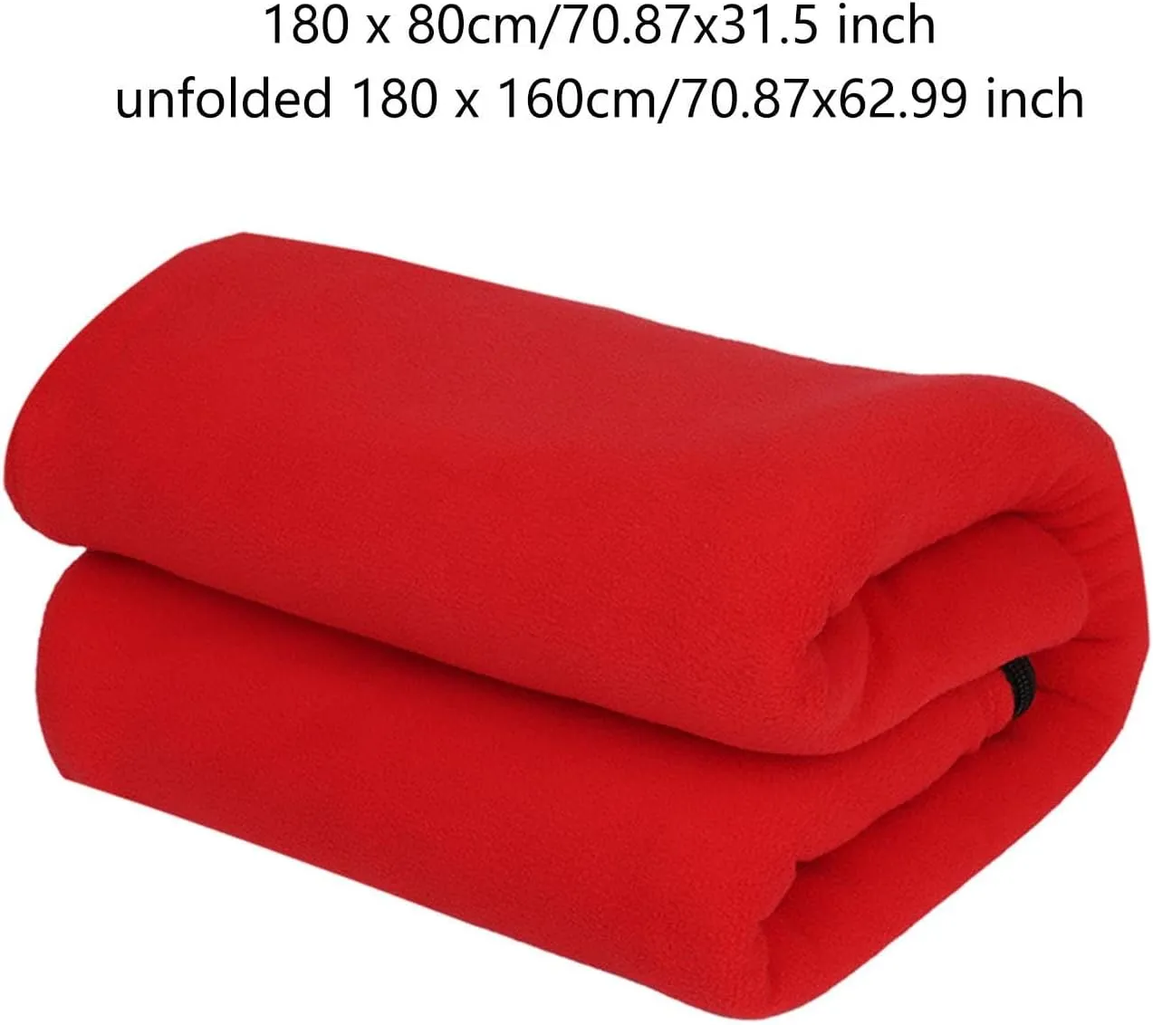 Yiju Portable Emergency Blanket with Sleeping Bag Liner for Outdoor Activities, Red